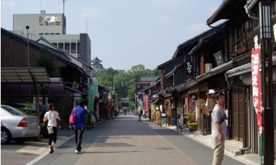 国宝 犬山城　城下町